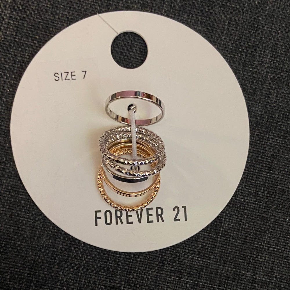 Forever 21 Mixed Metal Ring Collection